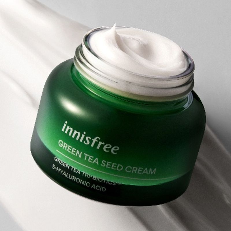 แท้💯พร้อมส่ง Innisfree Green Tea Seed Cream Tri-Biotics 5 10mL / 20mL / Hyaluronic Cream 15mL ครีมชาเขียว