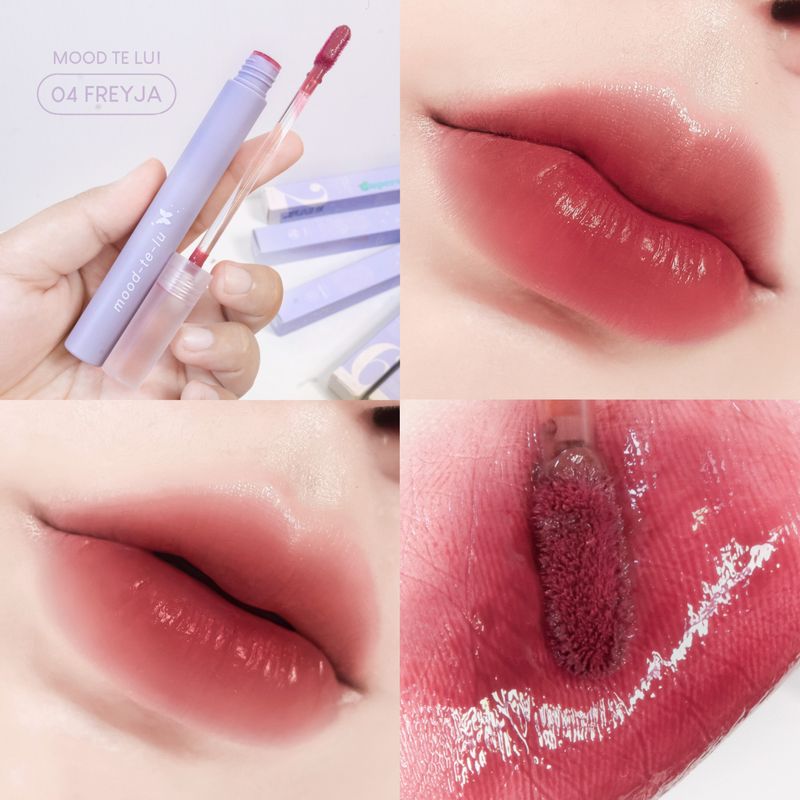 Mood-te-lu lip matte ลิปแมทติดทน แค่เม้มก็สวย ไม่แห้ง ไม่แคล็ก ทาผสมหลายสีก็ยังสบายปาก