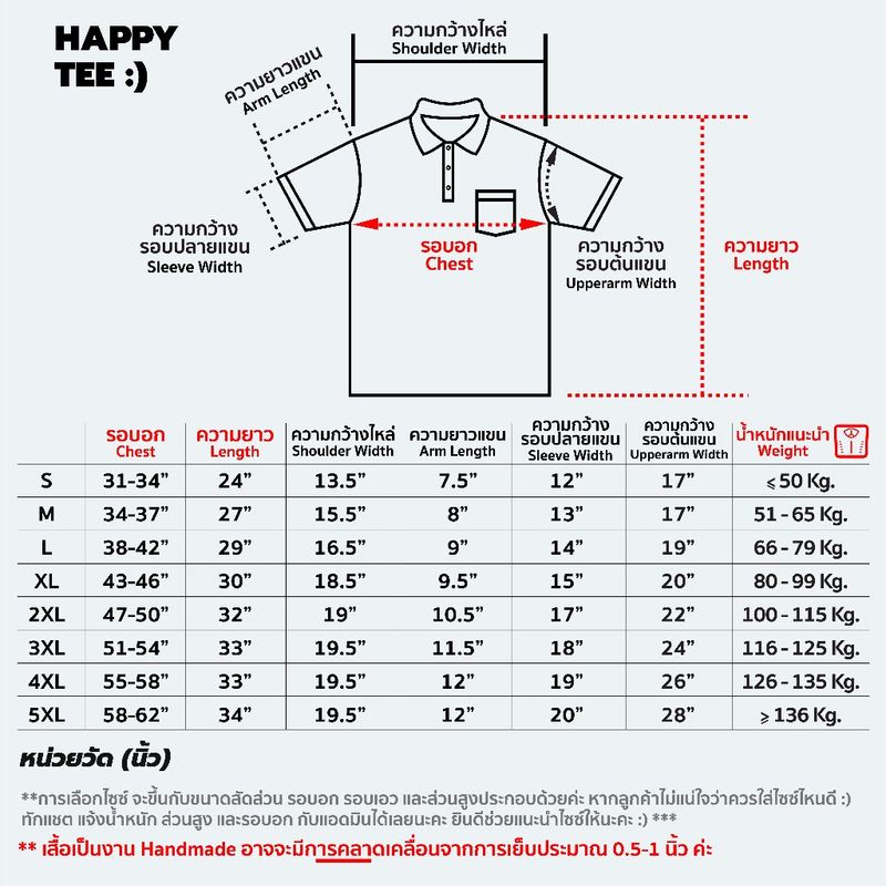 HAPPY TEE-PLUSSIZE 6 สียอดฮิต!! เสื้อโปโล ทรงสวย "ไม่มีกระเป๋า" ผ้านุ่มไม่ต้องรีด ใส่ได้ทุกเพศทุกวัย