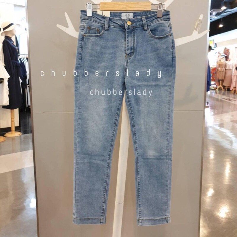 ยีนส์ผ้า zara ยืดเอวสูง เนื้อนิ่มมาก S-6XL เอว 24-42”