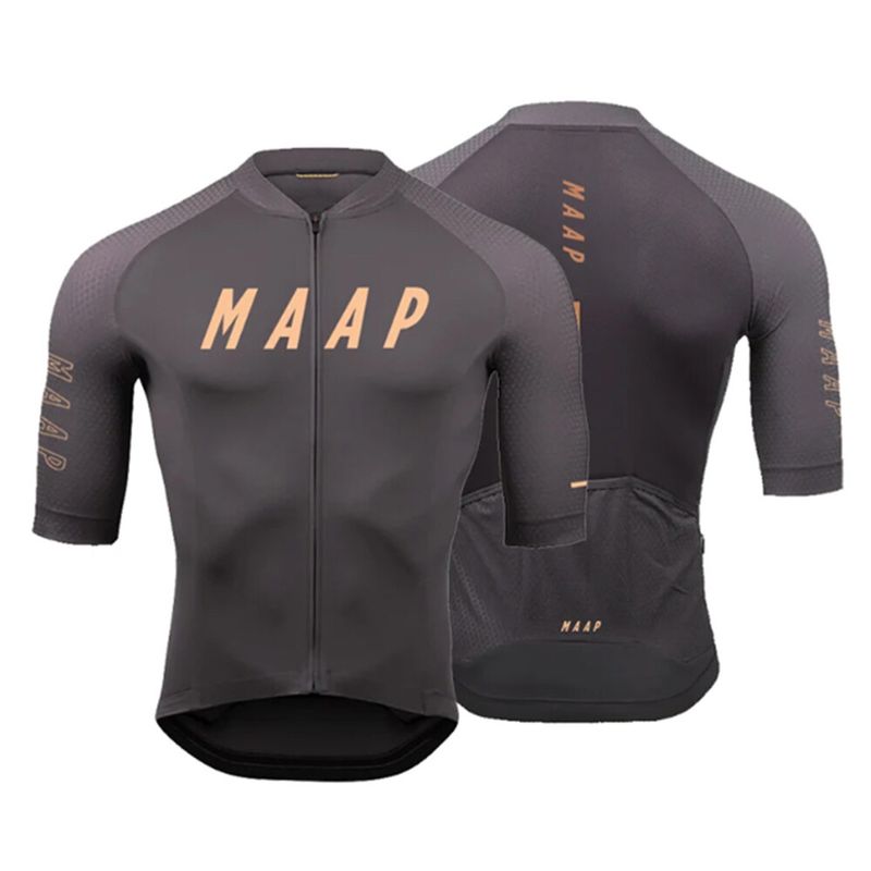 MAAP Pro เสื้อผ้าปั่นจักรยานสำหรับผู้ชายเสื้อเจอร์ซีย์นักปั่นกันยูวีจักรยานผู้หญิงเสื้อเจอร์ซีย์จักรยานแฟชั่นแขนสั้นเสื้อปั่นจักรยานแห้งเร็ว