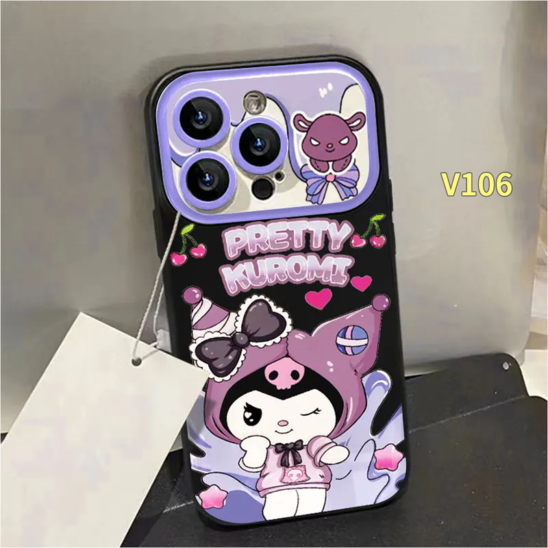 เคสสำหรับ VIVO Y02s Y02T Y02 Y11 Y20i Y16 Y15S Y27 V29 V27 V25E Y91 Y15 Y36 Y15A Y91C Y12S Y1S Y35 Y22S Y21S Y19 Y01 V21E Y12 Y27S Y02A Y20 Y12A Y31 Y33S Y17S V25 Y20S Y30 Y21T Y17 Y93 Y20s เคสซิลิโคนนิ่ม Kuromi ลายการ์ตูน V23E Y95 Y51