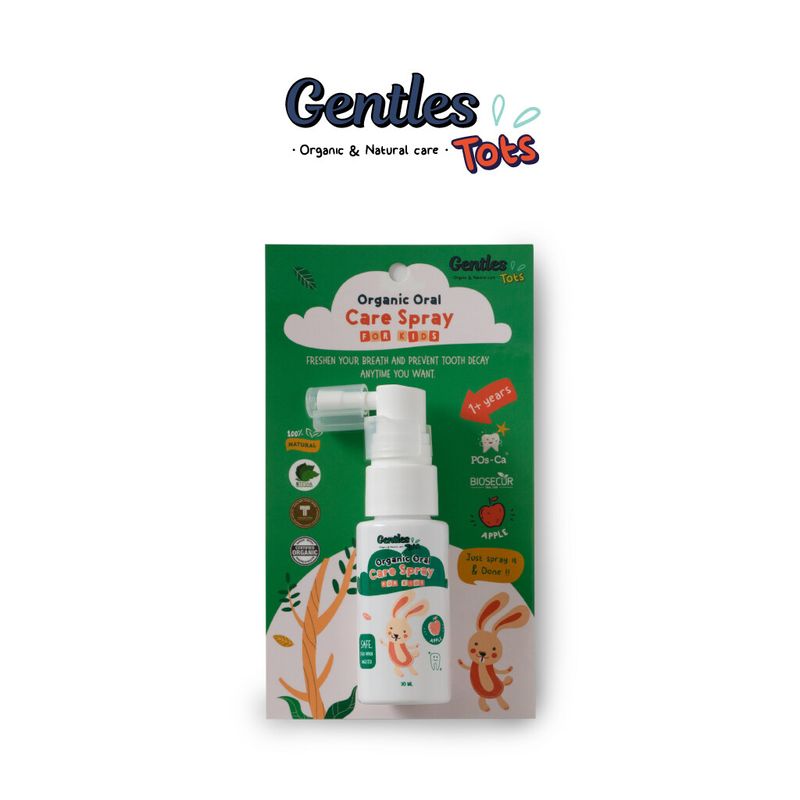 สเปร์ยป้องกันฟันผุเด็ก 1 ปี+ Gentles Tots  (Organic Oral Care Spray age 1 year+)