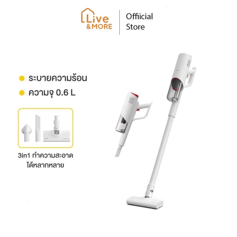 [มีประกัน] Deerma เดียร์มาร์ Vacuum Cleaner เครื่องดูดฝุ่นแบบด้ามจับ รุ่น DX300