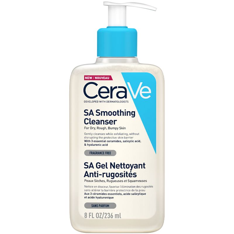 CERAVE - SA Smoothing Cleanser (236 ml.) ผลิตภัณฑ์ทำความสะอาดผิวหน้าและผิวกาย