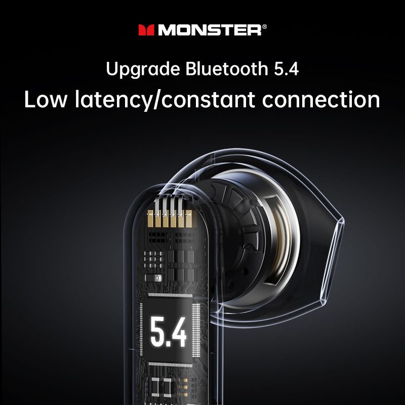 Monster Original XKT25 XKT02 TWS ชุดหูฟังบลูทูธไร้สาย 5.1 HiFi ลดเสียงรบกวน พร้อมไมโครโฟน