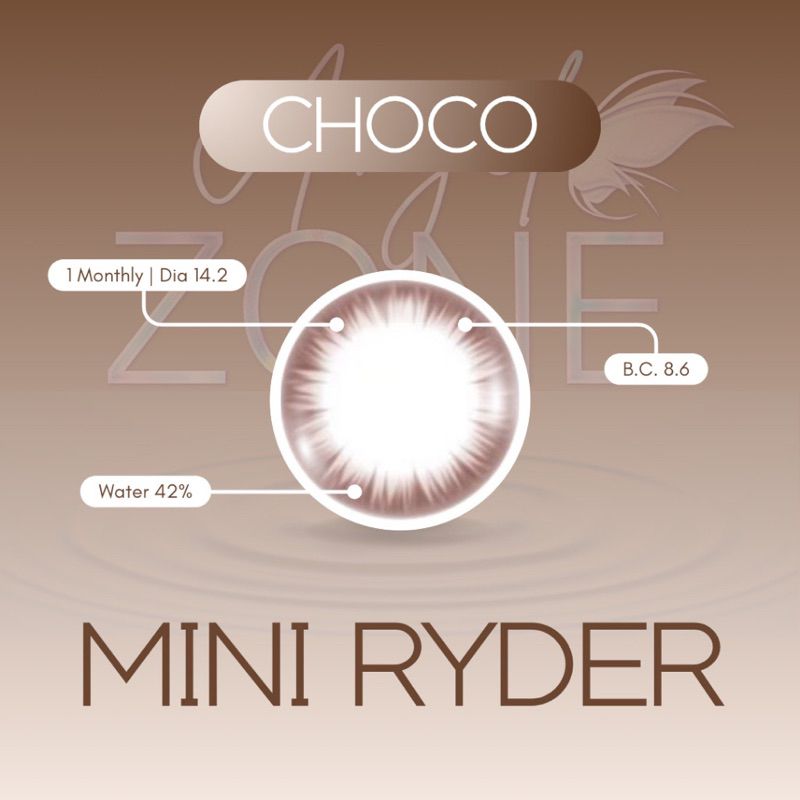 AngelZone Color Contact Lens รุ่น Mini Ryder สี น้ำตาล,ดำ