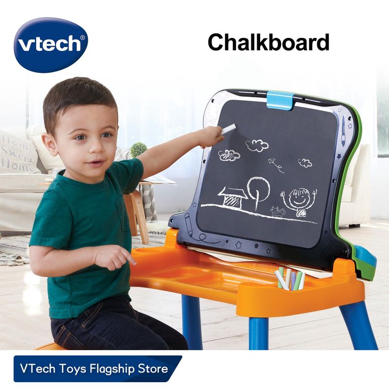 VTech 4 in 1 Kids Learning Desk 【Touch & Learn Activity Desk】Toys + 9 Learning Pages 3-6 ปี โต๊ะกิจกรรมการเรียนรู้