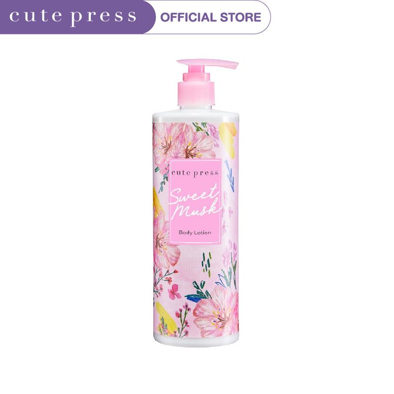 CUTE PRESS SWEET MUSK BODY LOTION 490 ml (โลชั่นบำรุงผิว กลิ่นหอมหวานสุดคลาสสิก)