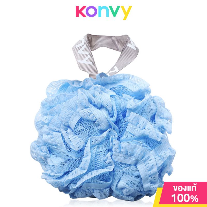 Konvy Super Soft Lace Bath Ball #Blue คอนวี่ ใยขัดผิวกายสำหรับอาบน้ำ สีฟ้า