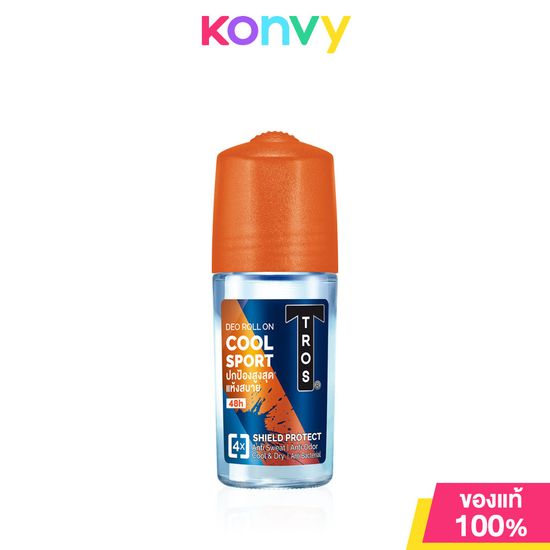 TROS Cool Sport Deo Roll On 45ml ทรอส คูล สปอร์ต ดีโอ โรลออน สูตรเย็นสดชื่น