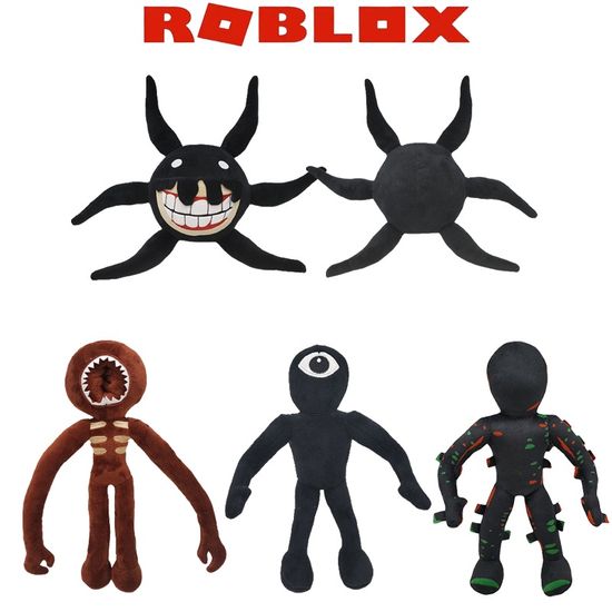 Roblox Doors Plush Doll Rainbow Friends Robot One-eyed Plush Toy Screech Glitch Monster Soft Animal Dolls Christmas Kid Gift