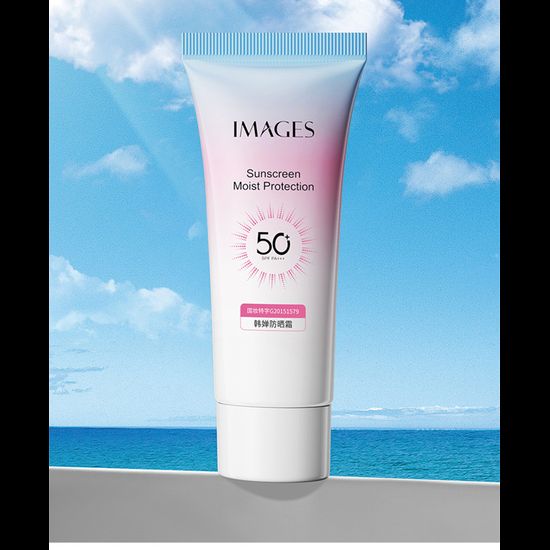 IMAGESครีมกันแดด SPF 50 กันแดดหน้า 30g กันแดดตัว กันแดดซึมไว ไม่เหนียว กันแดดยอดนิยม Sunscreen Moist Protection -0816