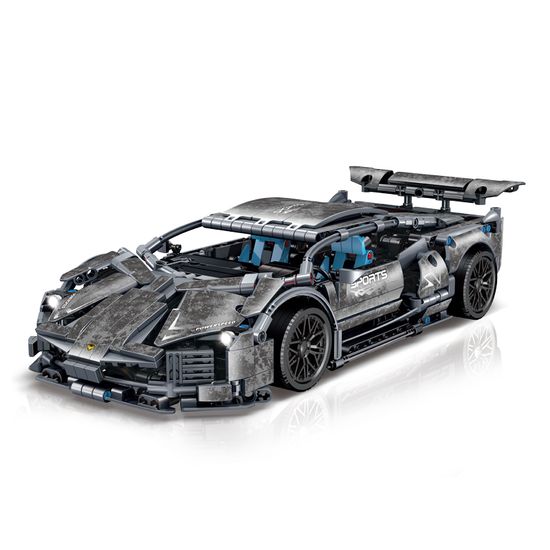 โมเดลรถยนต์ Lamborghini Battle Damage Wind Building Block ขนาด 1:14 ของเล่นเสริมการเรียนรู้ สําหรับเด็ก