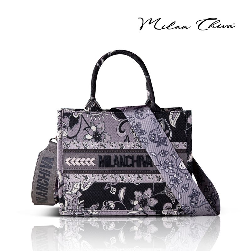 Milan Chiva รุ่น Handbags Shoulder Bags  กระเป๋าถือ กระเป๋าสะพายไหล่ผู้หญิง พิมพ์ลายหรู