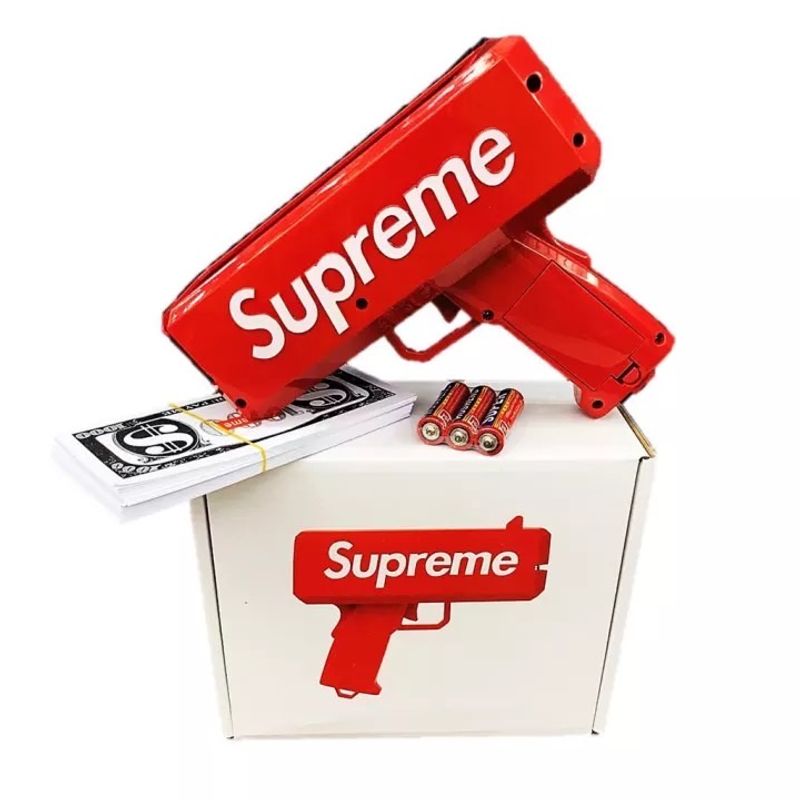 ✨สินค้าพร้อมส่งปืนยิงเงิน✨ ปืนยิงแบงค์ Supreme ปืนsupreme  ของเล่นปืนยิงธนบัตร ปืนยิงแบงค์ พร้อมธนบัตร no.699