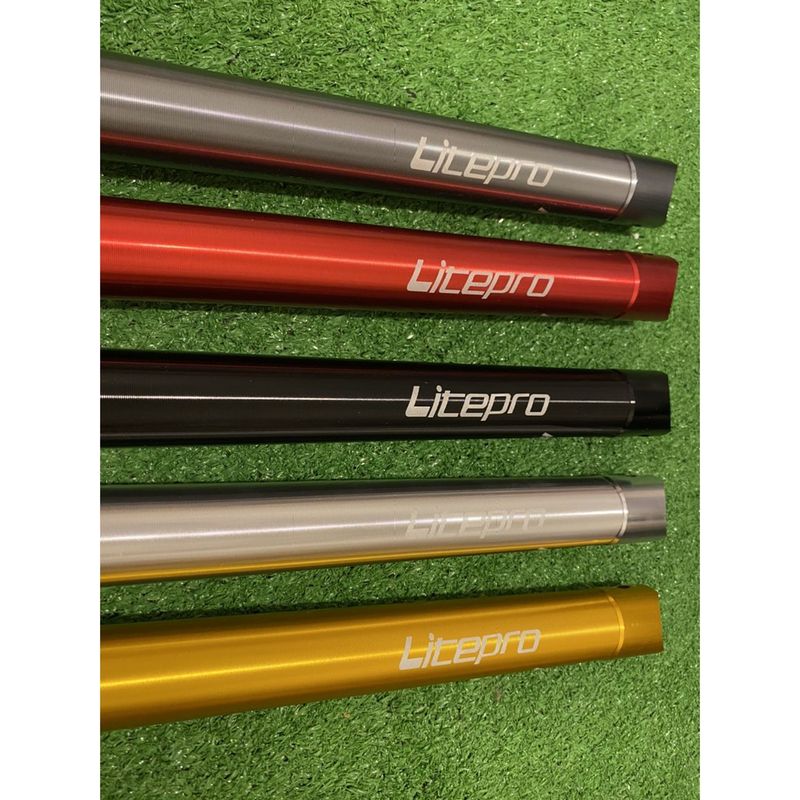 ร้านค้าไทย จัดส่งในไทย หลักอานอลูมิเนียม Litepro สำหรับรถพับ Dahon, Tern และยี่ห้ออื่นๆ ขนาด 33.9 มม. ยาว 600 มม