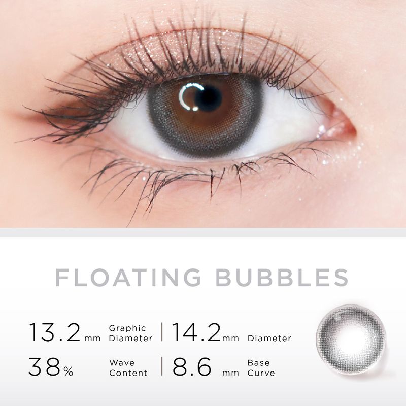 moody Floating Bubbles (Bubbly Grey) มูดี้ คอนแทคเลนส์ รายเดือน