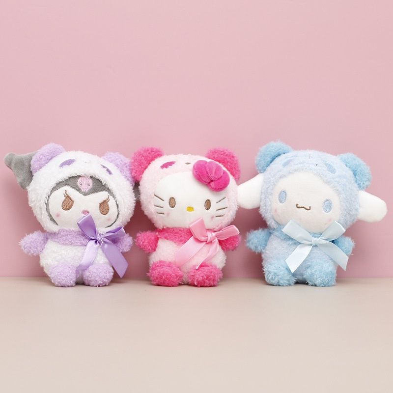 พวงกุญแจ จี้ตุ๊กตาการ์ตูนอนิเมะ My Melody Kuromi Pochacco Cinnamoroll Kitty Sanrio Series ขนาด 10 ซม.