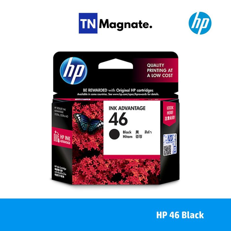 [หมึกพิมพ์อิงค์เจ็ท] HP 46 Black Ink Cartridge [CZ637AA] - (หมึกดำ)