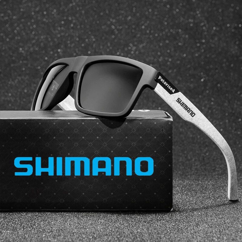 แว่นตากันแดดโพลาไรซ์ Shimano สำหรับกีฬากลางแจ้ง UV400ใส่ขับรถวิ่งตกปลาแบบคลาสสิก