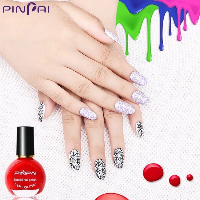 สีปั้มเล็บ Pinpai 10ml สีสวย 1-12