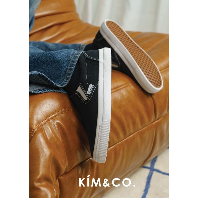 KIM&CO. Sunrise(KF008M) รองเท้าผ้าใบกันน้ำ แฟชั่นผู้ชาย สลิปออนมินิมอลกันน้ำ นุ่มสบาย ไม่ต้องกลัวฝน