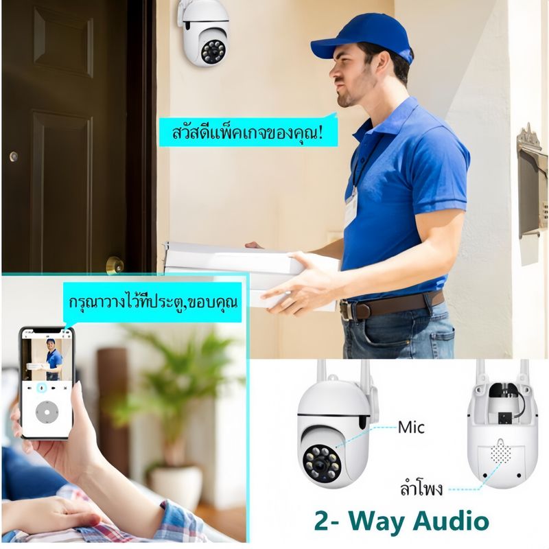 ซื้อ 1 แถม 1  กล่องวงจรปิด360 wifi  V380 Pro cctv  กล้องวงจรปิดกันน้ำไร้สาย 5MP เสียงสองทาง  หมุนได้ผ่านแอพ มองเห็นภาพชัดในที่มืด กล้องภายในกายนอก กล้องกันน้ำ การตรวจจับการเคลื่อนไหว กล้องวงจรปิดระยะไกล 360°PTZ  ip security camara  Infrared night vision