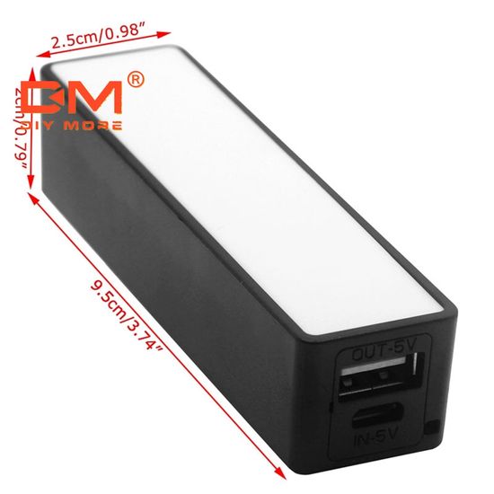 DIYMORE USB Power Bank เคส ชุด 18650 เครื่องชาร์จแบตเตอรี่ DIY กล่องดำ เครื่องชาร์จแบตเตอรี่ DIY Box