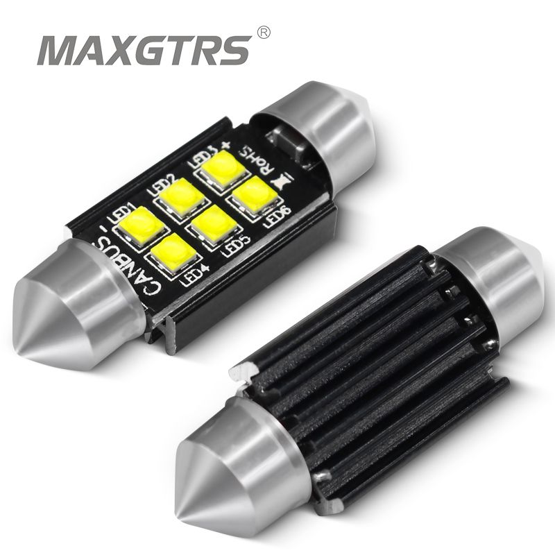 Maxgtrs ชิปหลอดไฟอ่านหนังสือ Led 30W C5W C10W แคนบัส สว่างมาก สําหรับติดตกแต่งภายในรถยนต์