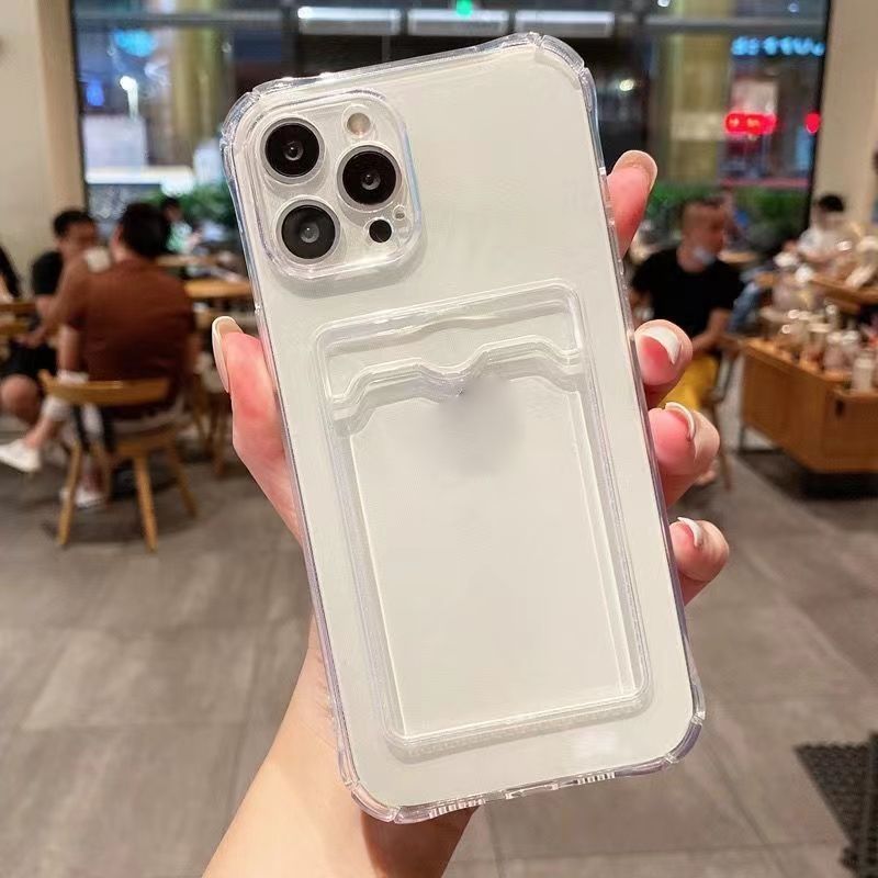 TPU เคสโทรศัพท์กันกระแทกแบบใส สำหรับ Vivo Y17S Y17 Y15 Y12 Y11 2019 Y33S Y21 2021 Y20 Y02 Y02S Y22 Y22S Y35 Y16 Y21S Y12A Y12S Y15S เคสฝาหลังนิ่มช่องใส่บัตรแฟชั่น