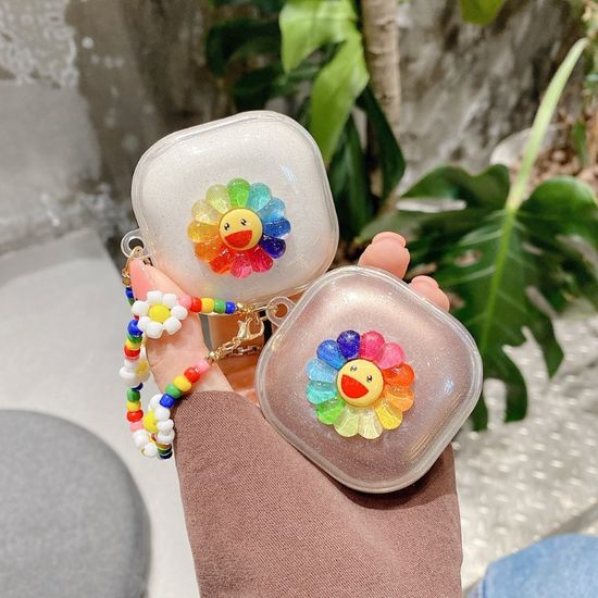 เคสสำหรับ Samsung Galaxy Buds Pro 2 Buds Pro Buds2 Live ฝาครอบป้องกันหูฟังสำหรับ Samsung Galaxy Buds FE พร้อมด้วยกำไลฤดูใบไม้ผลิ