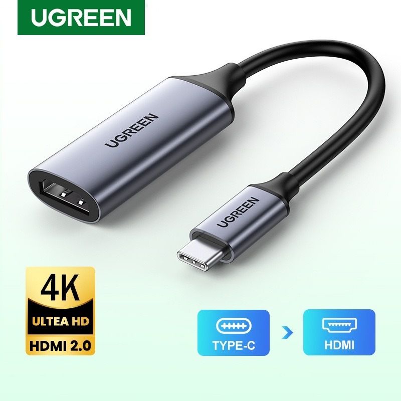 Ugreen อะแดปเตอร์ USB C HDMI 4K @ 60Hz Type C เป็น HDMI Thunderbolt 3 USB-C เป็น HDMI สําหรับ MacBook Pro 2020 MacBook A