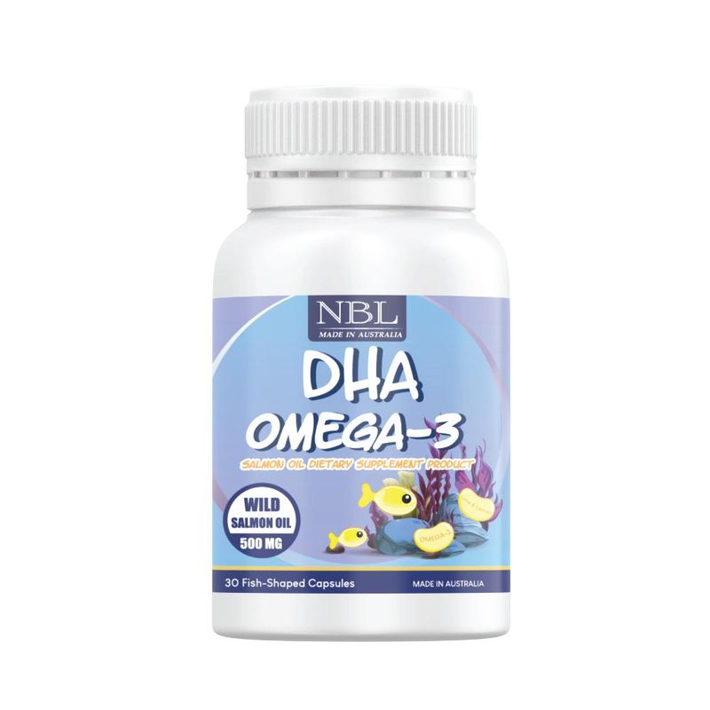 NBL DHA Omega-3 ดีเอชเอจากน้ำมันปลาแซลม่อน (30 แคปซูล)