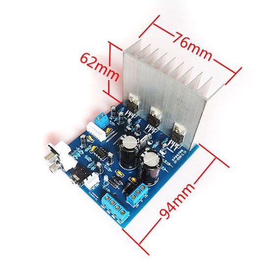 tda 2030 a 2 . 1 3 channel แผ่นบอร์ดโมดูลขยายเสียงสเตอริโอ 18 wx 2+30 w dysunbey