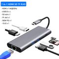 !ส่งไวจากไทย! อะแดปเตอร์ OTG USB Type C ความเร็วสูง USB C HUB 4K 60Hz ประเภท C ถึง HDMI 2.0 RJ45 USB 3.0 PD 100W สำหรับ Macbook Air Pro iPad Pro M1 PC Samsung OPPO HUAWEI อุปกรณ์เสริม USB HUB