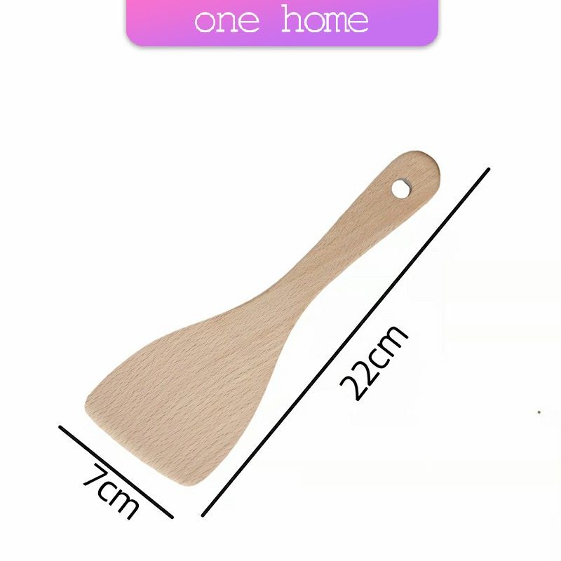 ตะหลิวไม้บีช พลั่วไม้  ไม้พายทำอาหาร ทำจากไม้จริง จับถนัดมือ shovel spoon