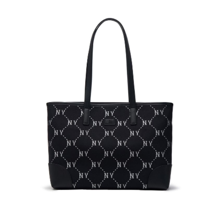 MLB กระเป๋า Tote Unisex Jacquard Dia Monogram Series New York Yankees กระเป๋าใบใหญ่