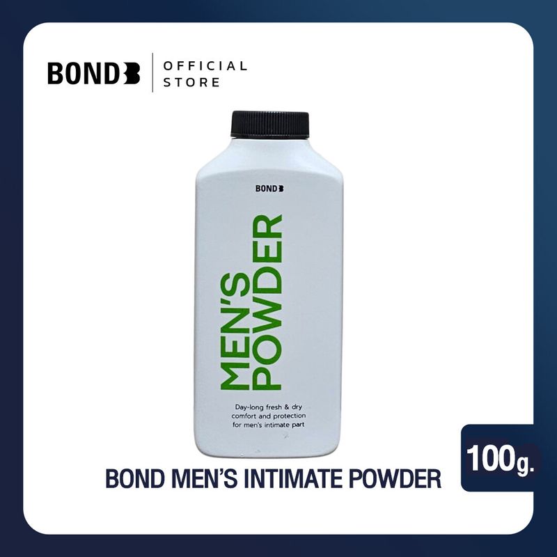 BOND Men's Powder แป้งบอนด์ชนิดพิเศษ สูตร ซูสติ้ง สมูท 100 กรัม.