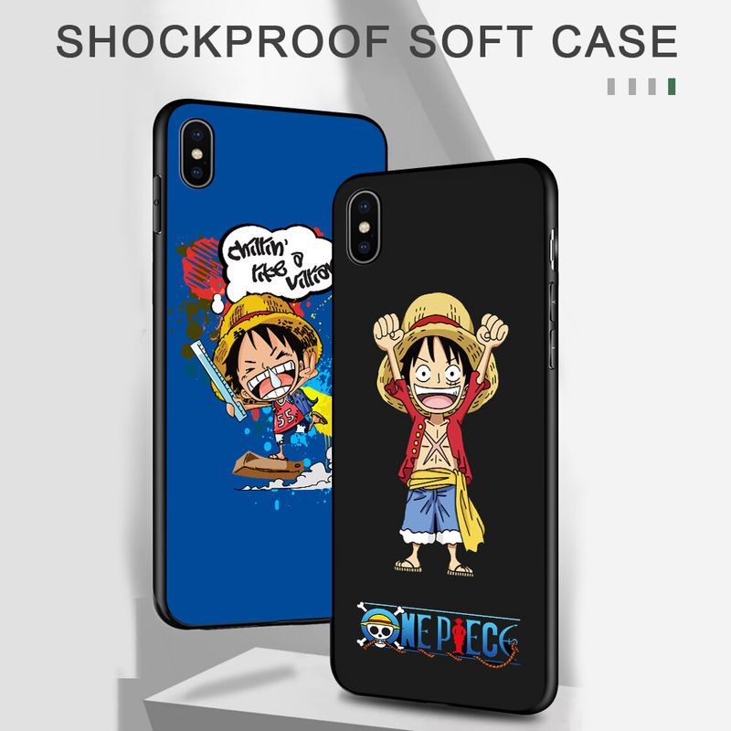 Orico เคสมือถือเคสโทรศัพท์เคส  Xiaomi Redmi 9 (แหวนนิ้วมือ + Lanyard) การ์ตูนอะนิเมะOne Piece Luffy เคสโทรศัพท์สำหรับเด็กผู้ชาย Soft TPU ซิลิโคนกันกระแทกฝาหลัง