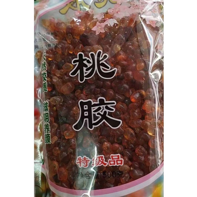 พีชหมากฝรั่ง（桃胶G11）500g พีชหมากฝรั่งมีฤทธิ์ในการคลายความเครียด คลายความร้อน และบรรเทาอาการไอ