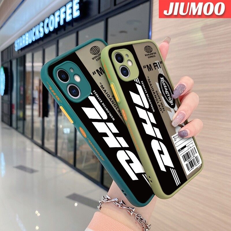 เคส JIUMOO สำหรับ Realme GT Neo 2 GT2 GT 2 Q5 Pro 5G GT Neo 3T กระแสแฟชั่นลวดลายเท่ๆเคสบางมีน้ำค้างแข็งโปร่งใสแข็งขอบสี่เหลี่ยมกันกระแทกปลอกซิลิโคนคลุมทั้งหมดเคสนิ่มสำหรับป้องกัน