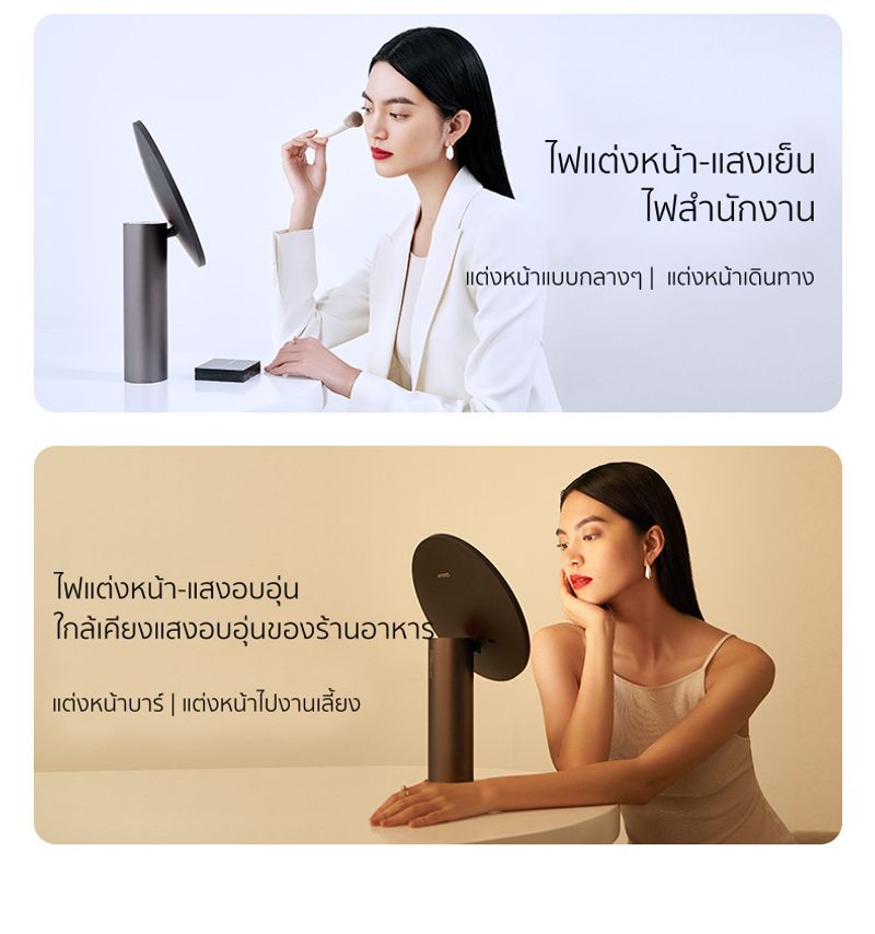 Vivid & Vogue:กระจกแต่งหน้าLED ระดับมืออาชีพ,กลิตเตอร์สีดำ