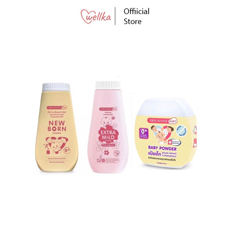 Srichand ศรีจันทร์ Baby Newborn Powder แป้งเด็ก 2 ขนาด 50g,150g