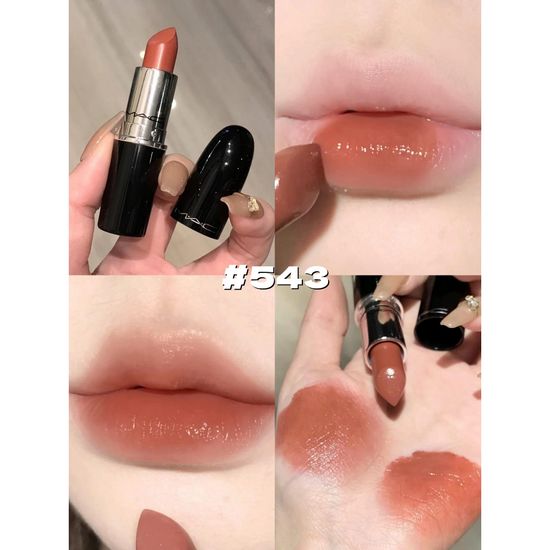 ลิปM.A.C สี#540 #543 #544 Powder Kiss Lipstick เนื้อ Satin ของแท้100% (แถมกล่องเซ็ท+น้ำหอมเทสเตอร์คละกลิ่น 2 ชิ้น)