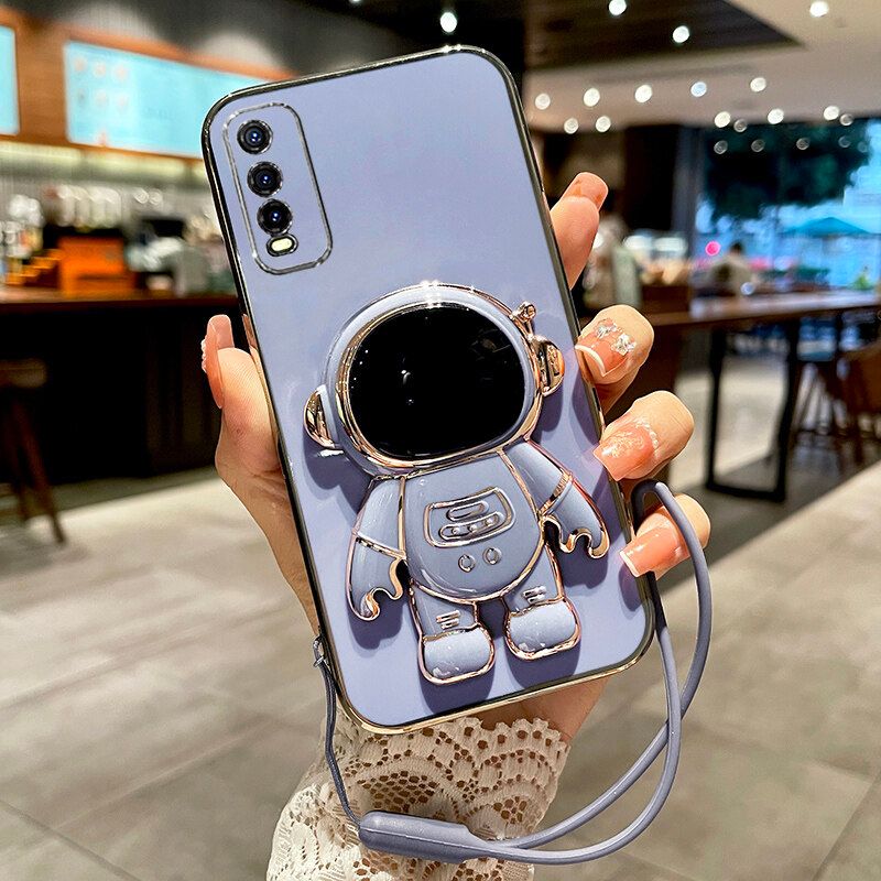 เคสสำหรับโทรศัพท์ VIVO Y12S Y20S Y12T Y12A Y20 Y12D Y20A Y20sG Y20i Y20D กล้องหรูหรานุ่มเคสนักบินอวกาศฝาหลังเคสเคสกันกระแทกมือถือ