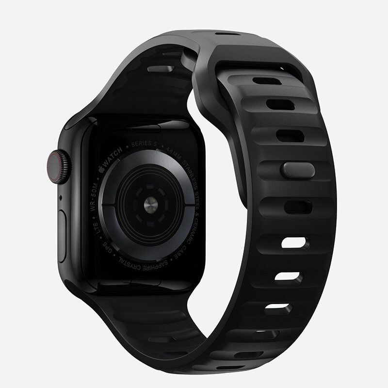 สายซิลิโคนสำหรับสายคาด Apple Watch Ultra2 49มม. Watch9 45มม. 44มม. 40มม. 41มม. 38 42มม. สร้อยข้อมือสปอร์ตสำหรับ Iwatch Series 8 7 6 SE 5 4