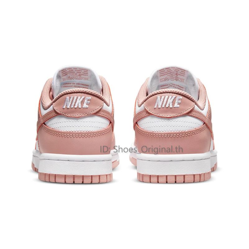 ของแท้ 💯รับประกันคุณภาพ100% ไนกี้ รองเท้าผ้าใบ DUNK LOW Rose Whisper จัดส่งทันทีในวันที่สั่งซื้อ ประกันระหว่างประเทศ