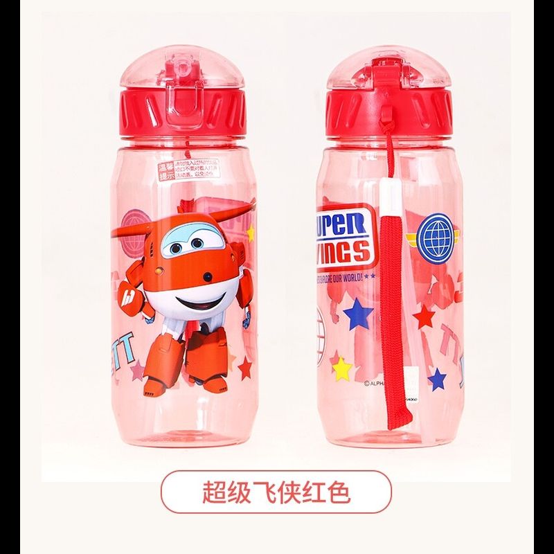 กระติกน้ำ ซุปเปอร์วิงส์กระติกน้ำลาย Super Wings Disney Captainขวดน้ำเด็ก กระติกน้ำร้อน 450ML ขวดน้ำพลาสติก ลายการ์ตูน ขนาด ดิสนีย์  การ์ตูน น่ารัก