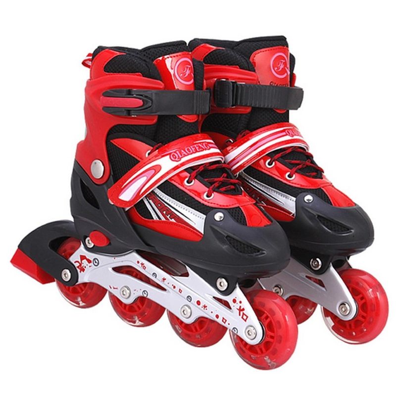 รองเท้าสเก็ต โรลเลอร์เบลด Roller Skate รุ่น S=27-33  M=34-38   L=39-43 -- สีแดง 201